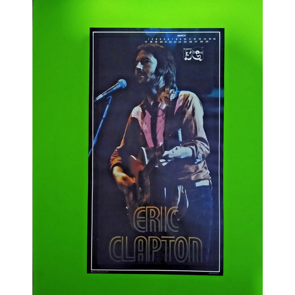 ERIC CLAPTON Vintage Rock Music Legend Poster 50 Years Old The Rocking 1970's